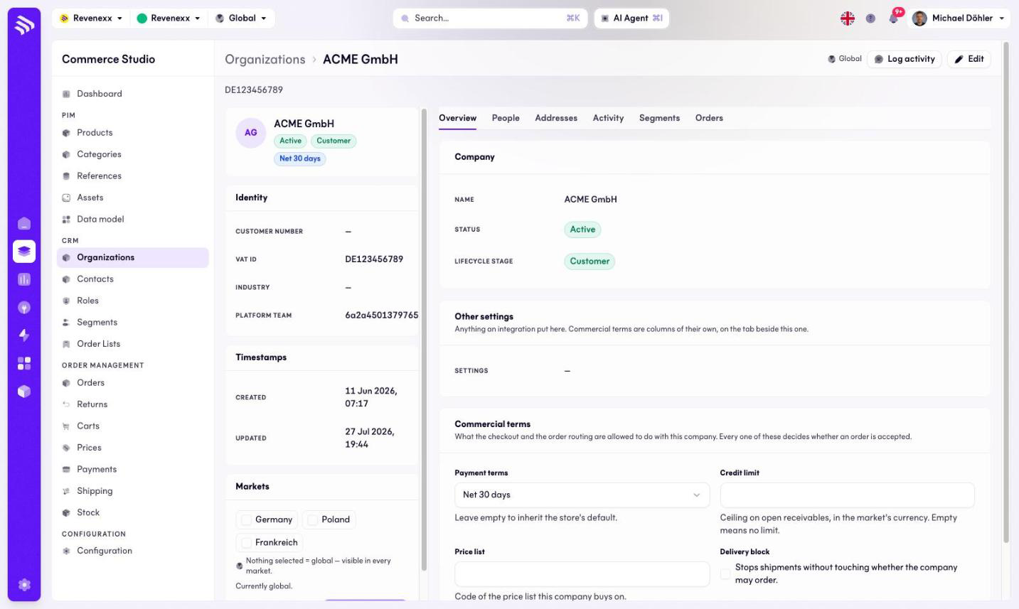 Organization detail