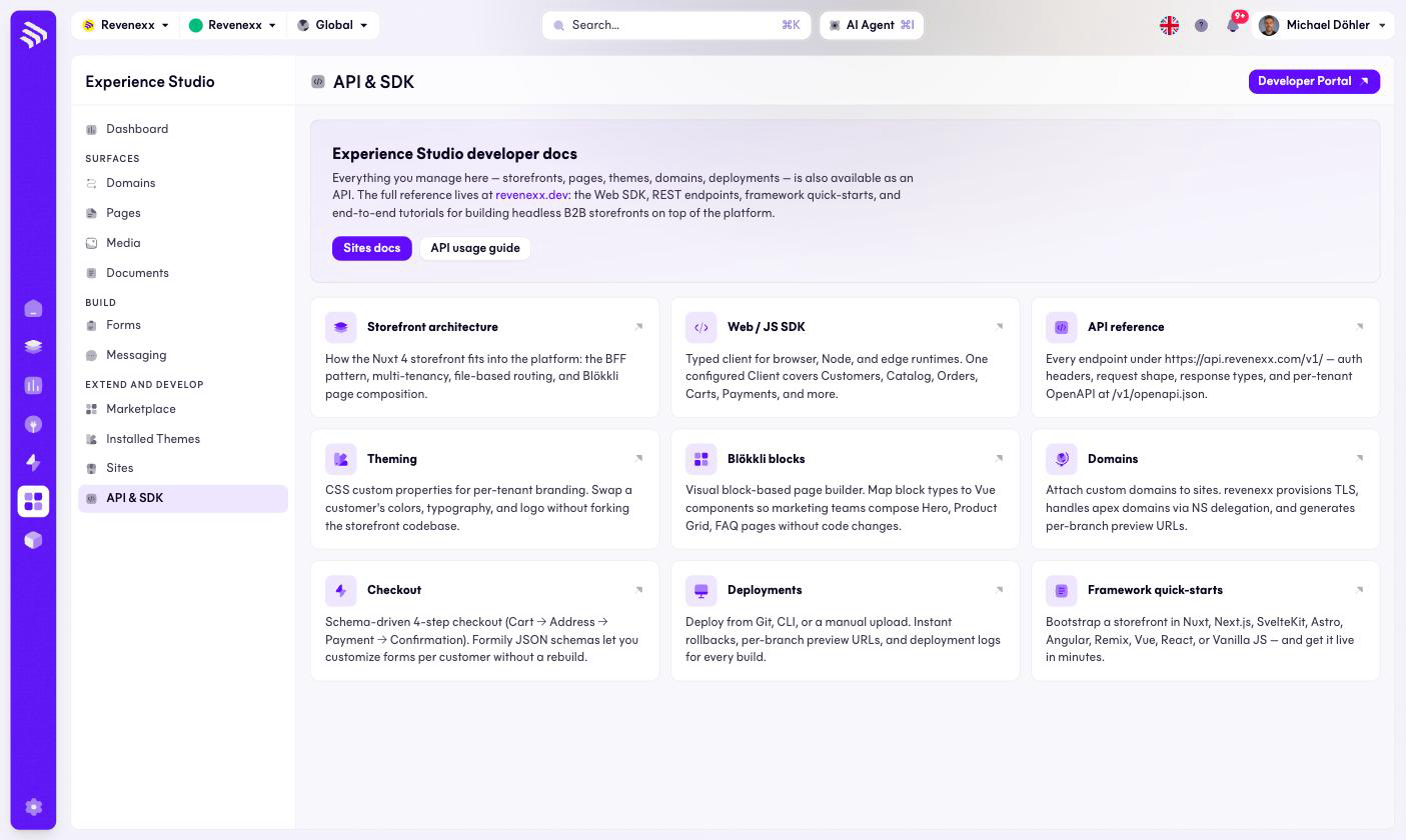 API & SDK hub