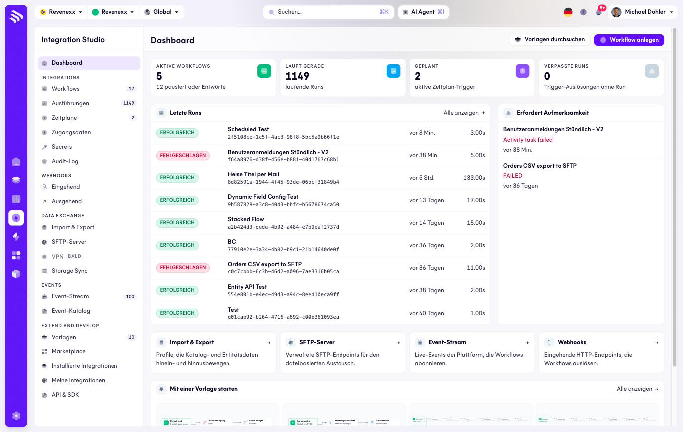 Integration-Studio-Dashboard