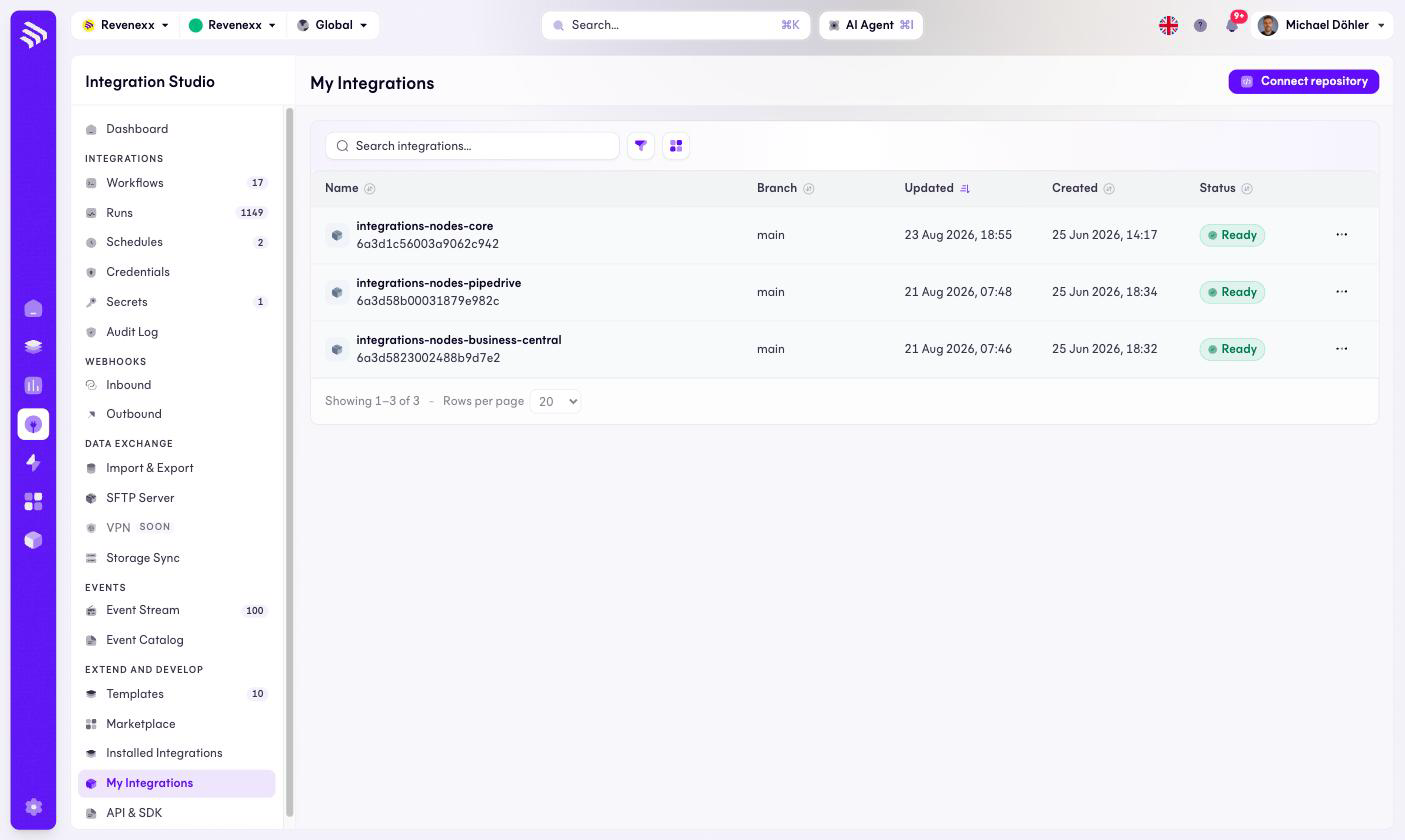 My integrations