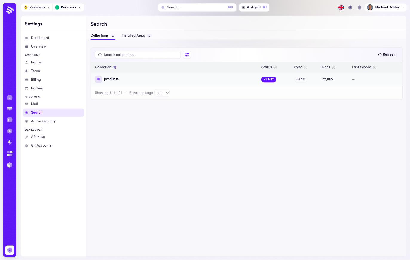 Search collections